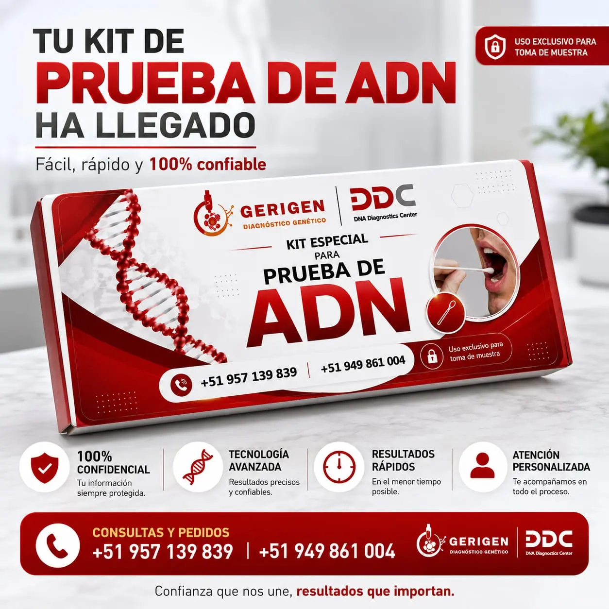 Kit de Prueba de ADN en casa — GERIGEN